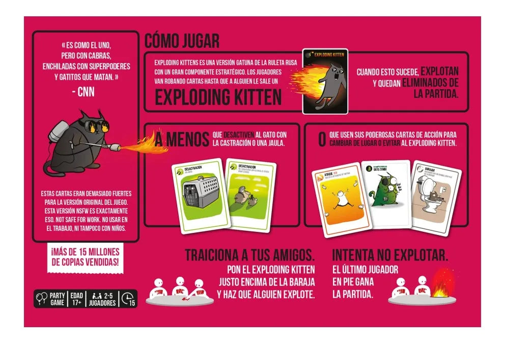 Exploding Kittens (Versión 18+)